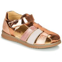 Sapatos Rapariga Sandálias Citrouille et Compagnie FRINOUI Bronze / Rosa
