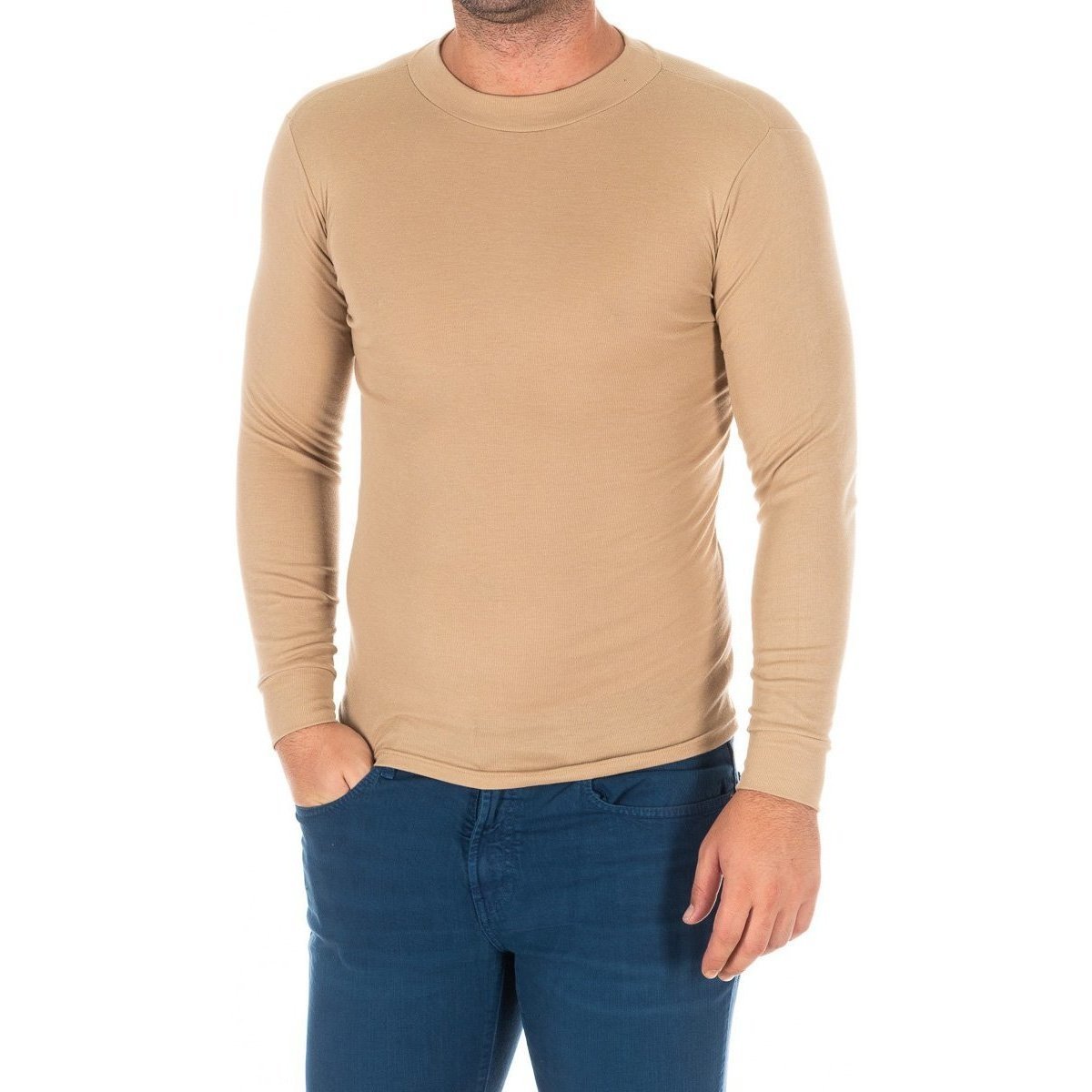 Textil Homem Hanna Short Sleeve T Shirt 1625-H-CAMEL Bege