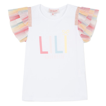 Textil Rapariga T-Shirt mangas curtas Lili Gaufrette NOLELI Branco