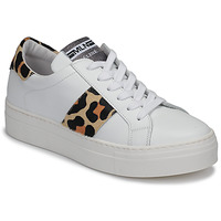 Sapatos Mulher Sapatilhas Meline GETSET Branco / Leopardo
