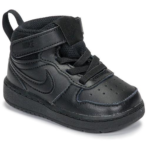 Sapatos Criança Sapatilhas de cano-alto Nike COURT BOROUGH MID 2 TD Preto