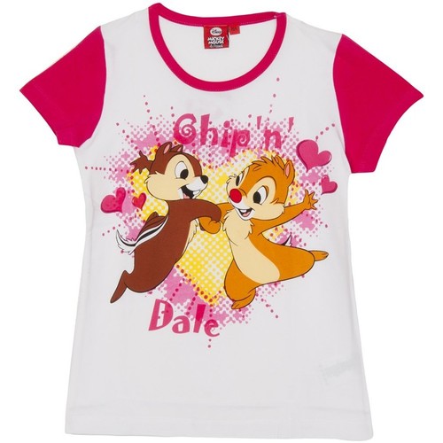 Textil Rapariga T-Shirt mangas curtas Disney WD26120-FUCSIA Rosa
