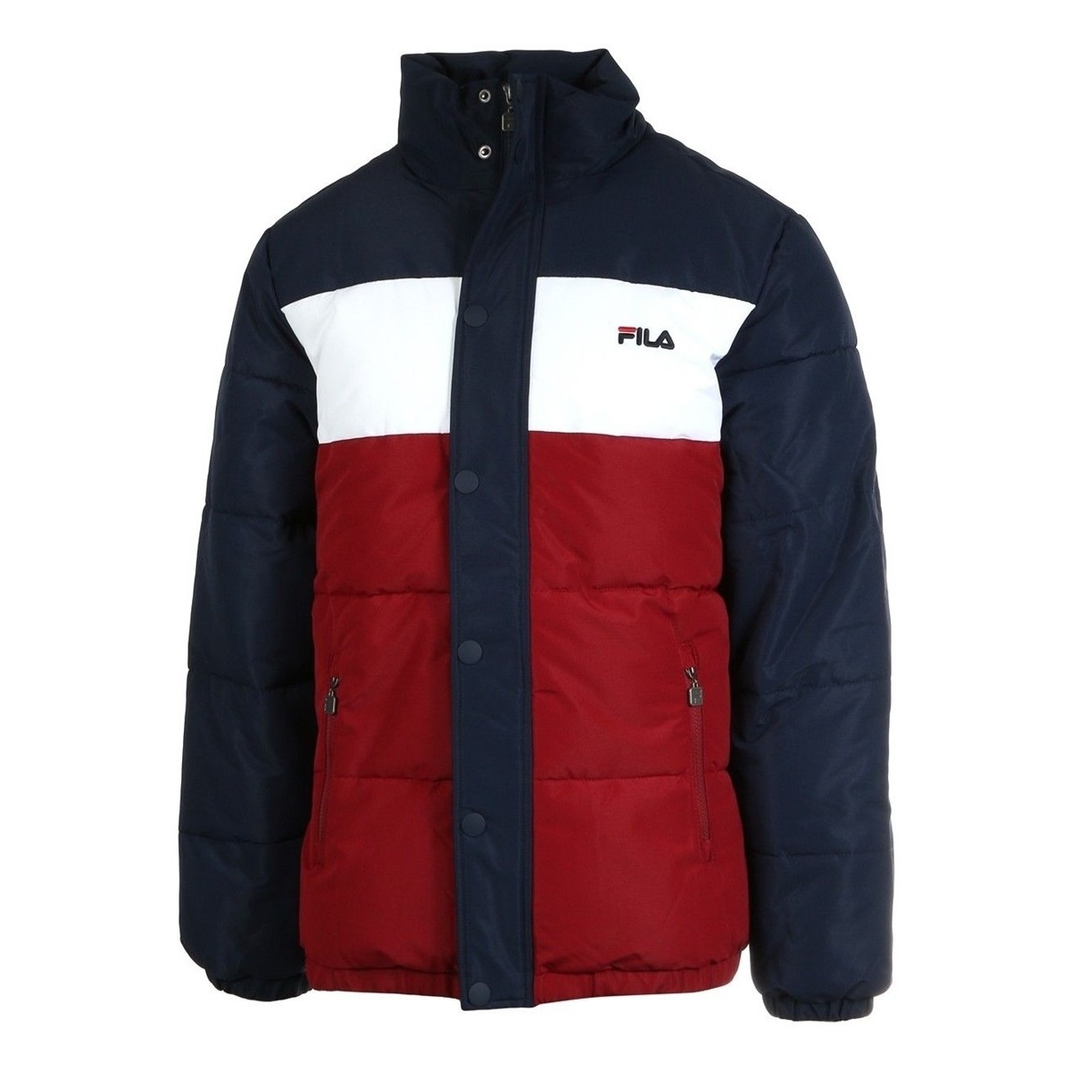 Textil Homem Casacos Fila PELLE PUFF  A225 - RHUBARB-BLACK IRIS 687241 Multicolor