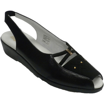 Sapatos Mulher Mocassins Doctor Cutillas Sandálias mulher aberta dedo do pé e cal negro