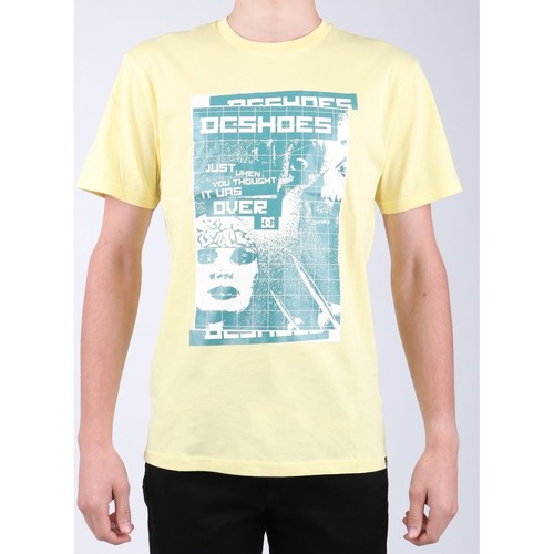Textil Homem T-shirts e Pólos DC Shoes DC SEDYZT03769-YZL0 Amarelo