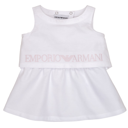 Textil Rapariga Vestidos curtos Emporio ARMANI Montre Alberic Branco