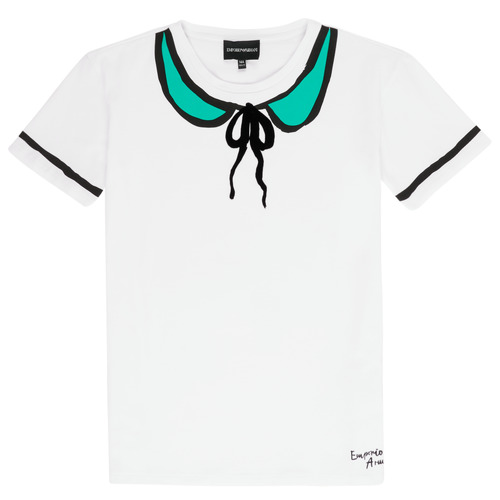 Textil Rapariga T-Shirt mangas curtas Emporio jumper Armani Anthonin Branco