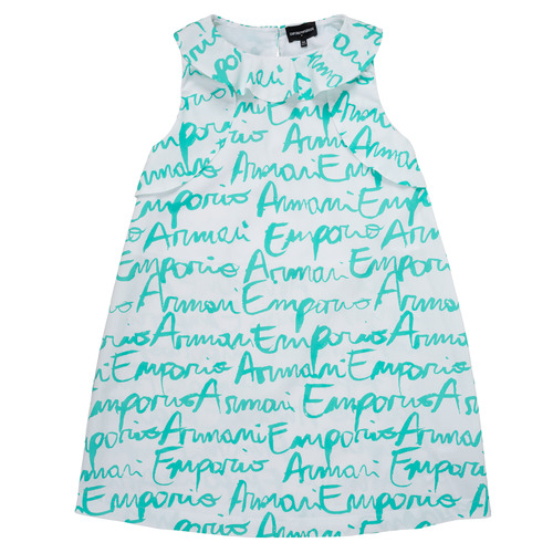 Textil Rapariga Vestidos curtos Emporio Armani Antoni Branco / Azul