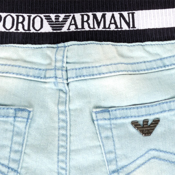 Emporio Armani Kids logo print swim shorts