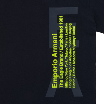 Emporio Armani Loungewear slim-fit text logo T-shirt in white