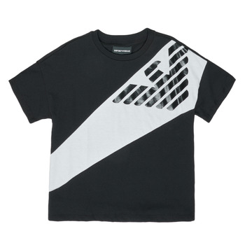 Textil Rapaz T-Shirt mangas curtas Emporio Armani Blaise Preto / Branco