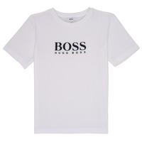 Textil Rapaz T-Shirt mangas curtas BOSS MEYLAO Branco