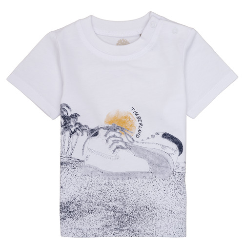 Textil Rapaz T-Shirt mangas curtas fabric Timberland ANTONIN Branco