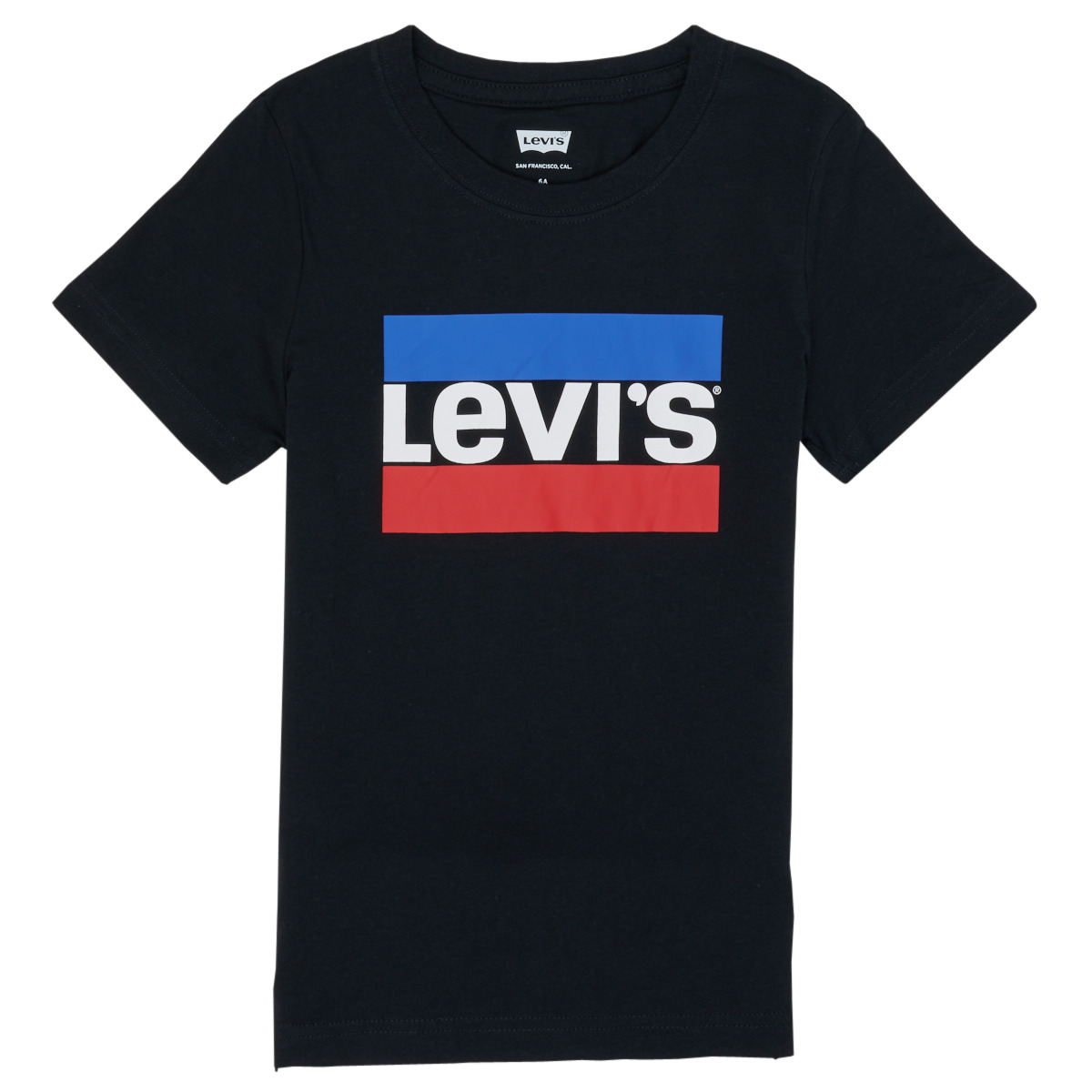 Textil Rapaz T-Shirt mangas curtas Levi's HELIOT SPORTSWEAR LOGO TEE Preto