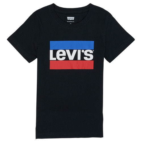 Textil Rapaz Classic Flannel Shirt Levi's SPORTSWEAR LOGO TEE Preto