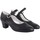 Sapatos Mulher Multi-desportos Bienve Sapato de senhora  flamenco com tira preta Preto