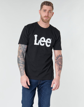 Textil Homem T-Shirt mangas curtas Lee LOGO TEE SHIRT Preto
