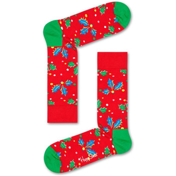 Happy socks Christmas cracker holly gift box Multicolor