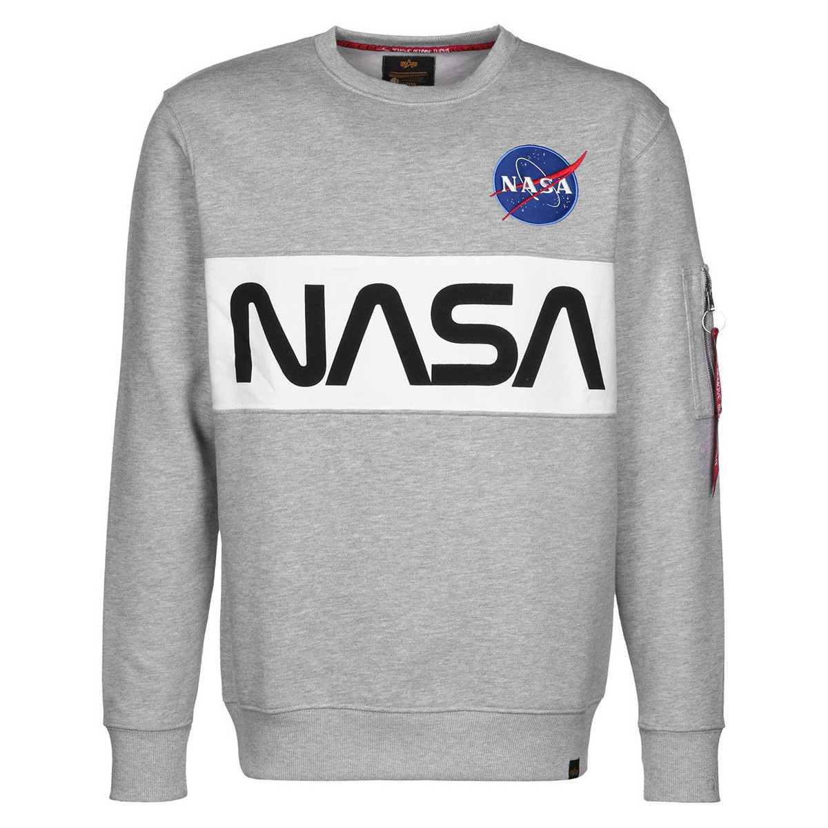 Textil Homem Sweats Alpha NASA Inlay Sweater Cinza