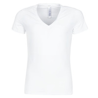 Textil Homem T-Shirt mangas curtas Hom SUP' COTTON TSHIRT COL V PROFOND Branco