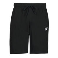 Textil Homem Shorts / Bermudas Nike M NSW CLUB SHORT JSY Preto / Branco