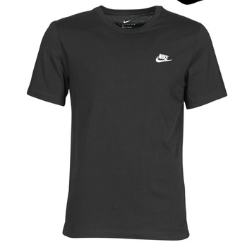 Textil Homem T-Shirt mangas curtas Nike M NSW CLUB TEE Preto / Branco