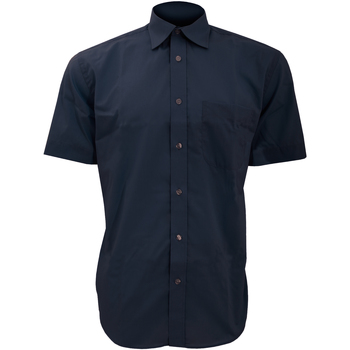 Textil Homem Camisas mangas curtas Kustom Kit KK102 Marinha Negra