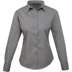 Textil Mulher camisas Premier PR300 Cinza Escuro