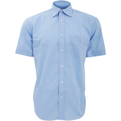 Textil Homem Camisas mangas curtas Kustom Kit KK102 Azul claro