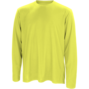 Textil Homem T-shirt mangas compridas Spiro S254M Verde lima