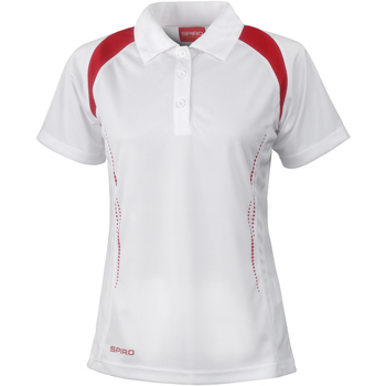 Textil Mulher Polos mangas curta Spiro S177F Branco/vermelho