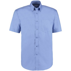 Textil Homem Camisas mangas curtas Kustom Kit KK109 Azul Médio