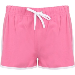 Textil Mulher Shorts / Bermudas Skinni Fit SK69 Cor-de-rosa/branco brilhante