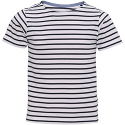 Textil Criança T-Shirt mangas curtas Asquith & Fox AQ075 Branco/Navio