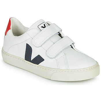 Sapatos Criança Sapatilhas Veja SMALL-ESPLAR-VELCRO Branco / Azul / Vermelho