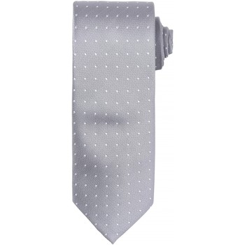 Textil Homem Gravatas e acessórios Premier Dot Pattern Prata/ Branco