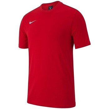Textil Rapaz T-Shirt mangas curtas Nike shield JR Team Club 19 Vermelho
