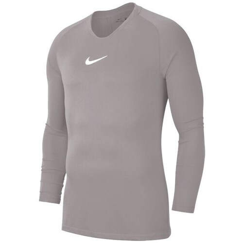 Textil Homem T-Shirt mangas curtas Nike Dry Park First Layer Cinza