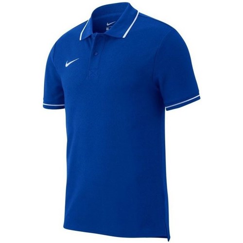 Textil Homem T-Shirt mangas curtas Nike Team Club 19 Polo Azul