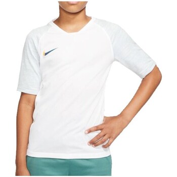 Textil Rapaz T-Shirt mangas curtas Nike JR Breathe Strike Top Branco