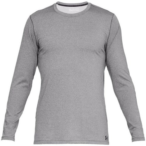Textil Homem Sweats Under Mid ARMOUR Fitted CG Crew Cinza