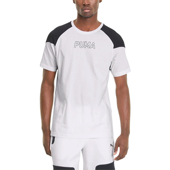 Textil Homem T-Shirt mangas curtas Puma 581490-02 Branco