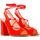 Sapatos Mulher Sandálias Made In Italia - linda Vermelho