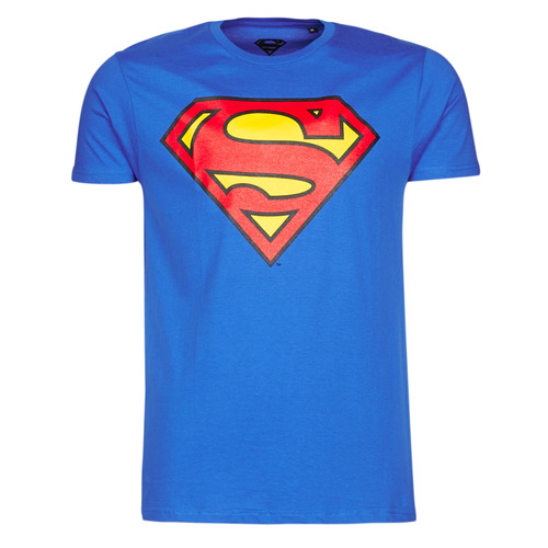 Textil Homem Homens a preto e branco Yurban SUPERMAN LOGO CLASSIC Azul