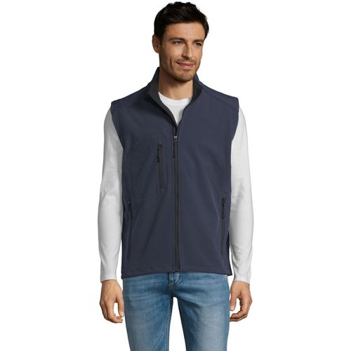 Sols RALLYE SPORT MEN-CHALECO HOMBRE SOFTSHELL-Forro polar interior Azul