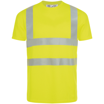 Textil Homem T-shirts e Pólos Sols MERCURE PRO VISIBLITY WORK Amarelo