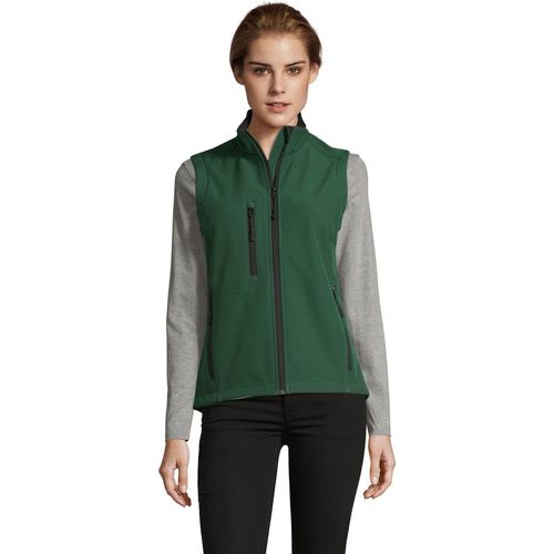 Sols RALLYE SPORT -CHALECO mujer SOFTSHELL-Forro polar interior Verde