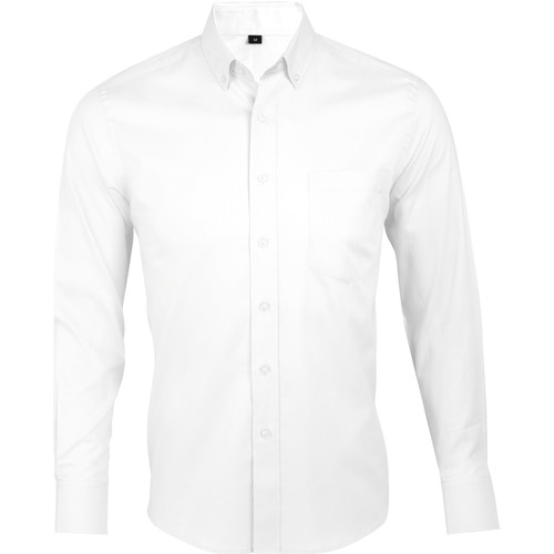 Textil Homem Camisas mangas comprida Sols BUSINESS MEN Branco