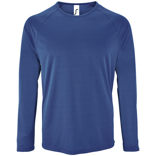 Textil Homem T-shirt mangas compridas Sols SPORT LSL MEN Azul