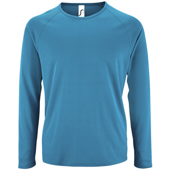 Textil Homem T-shirt mangas compridas Sols SPORT LSL MEN Azul